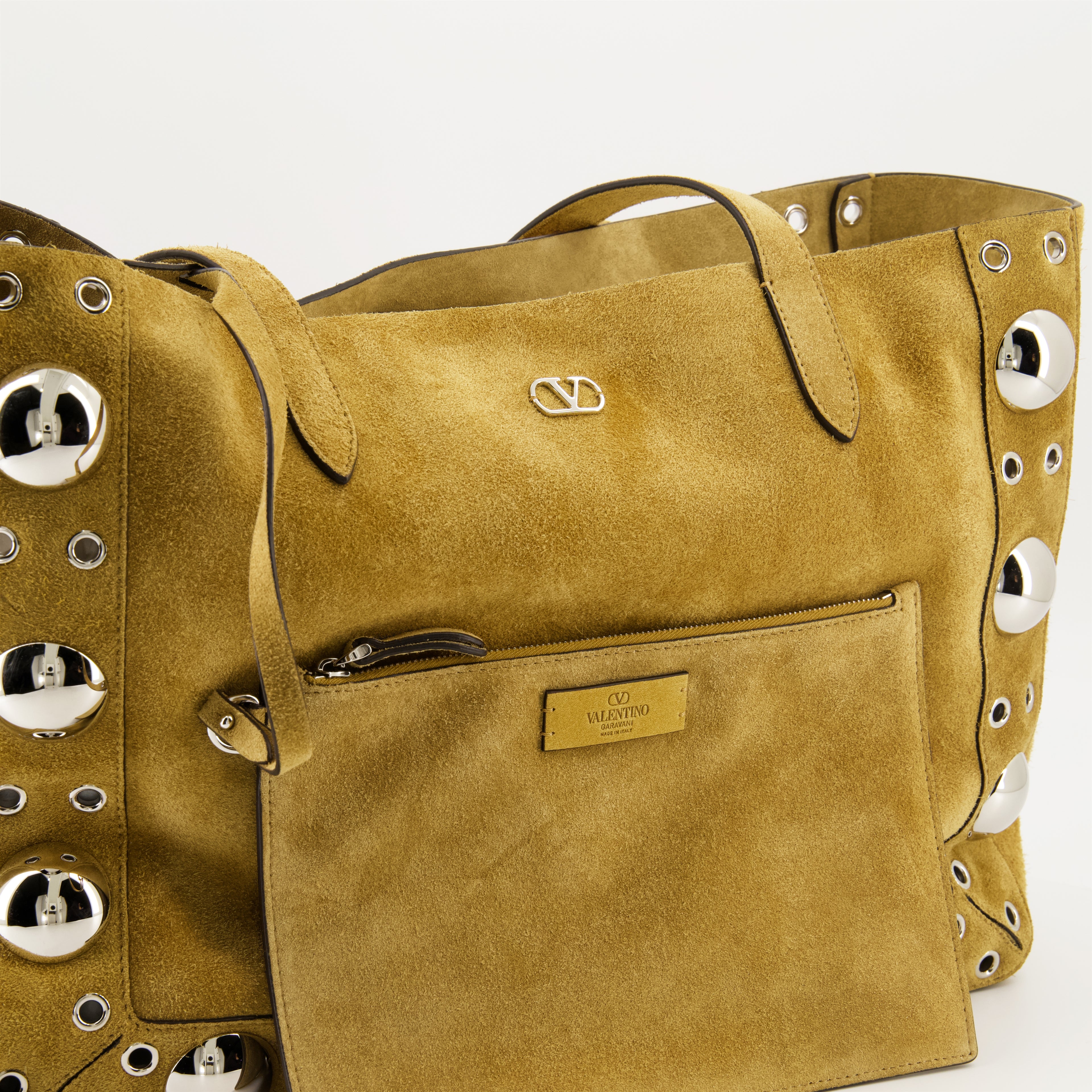 Tote bags Nellcôte Suede Tote Bag Valentino Garavani Beige Femme