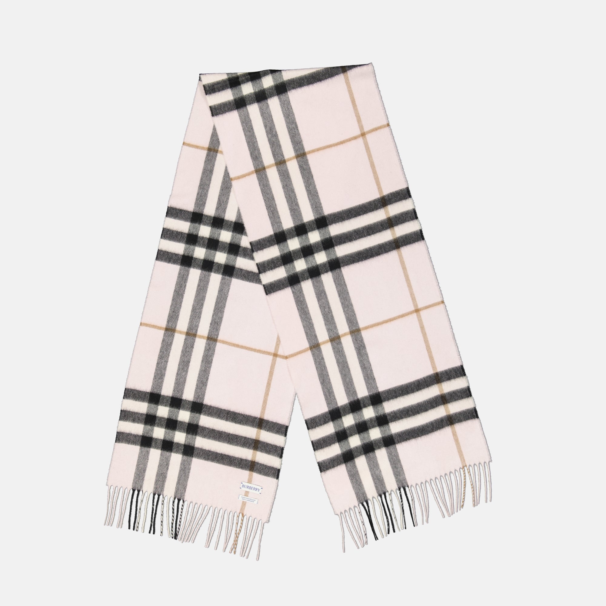 Écharpes, foulards et gants Check Plaid Scarf Burberry Rose Unisexe