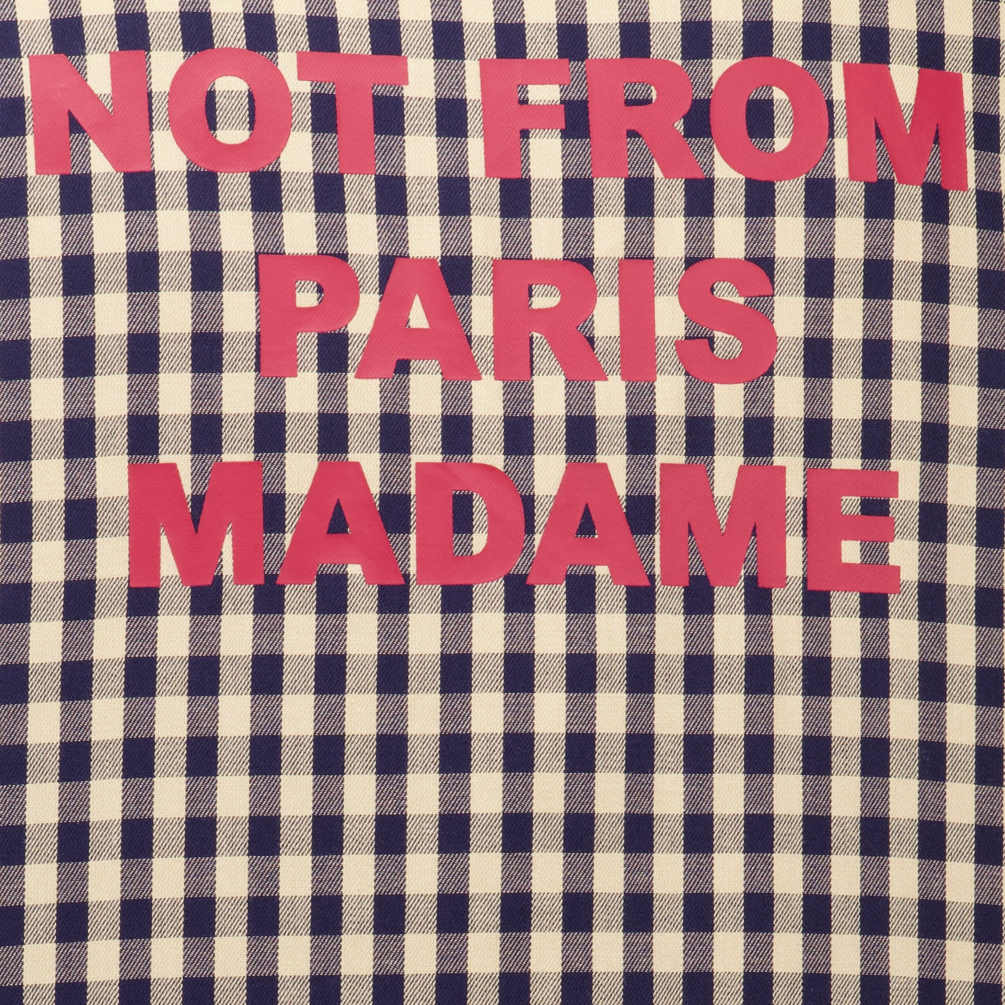 Chemises Brown Checkered Slogan Overshirt Drole De Monsieur Marron Homme