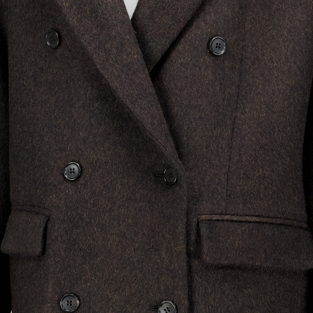 Manteaux Wollmantel Prada Noir Femme