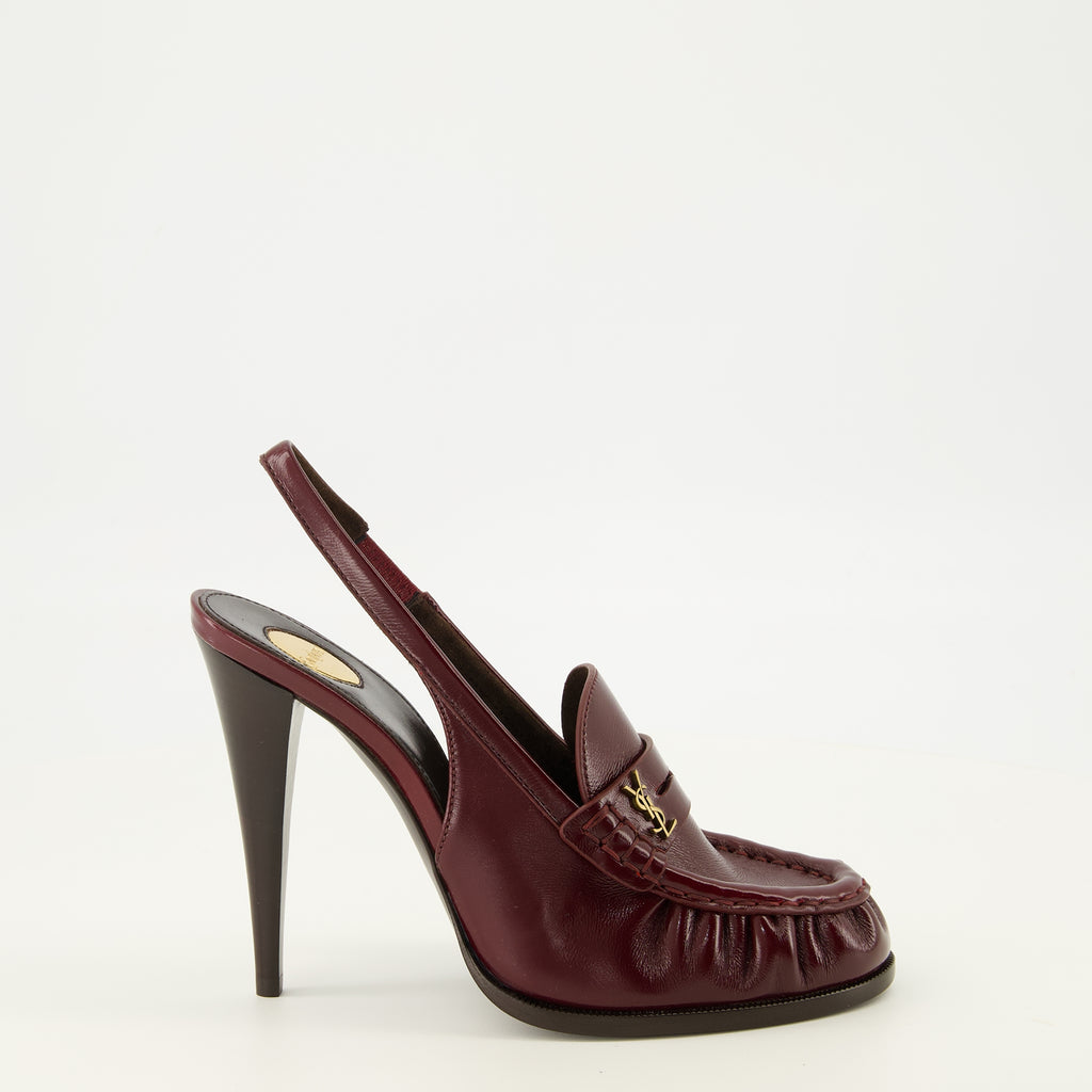 Escarpins Escarpins Loafer Slingbacks bodeaux Saint Laurent Bordeaux Femme