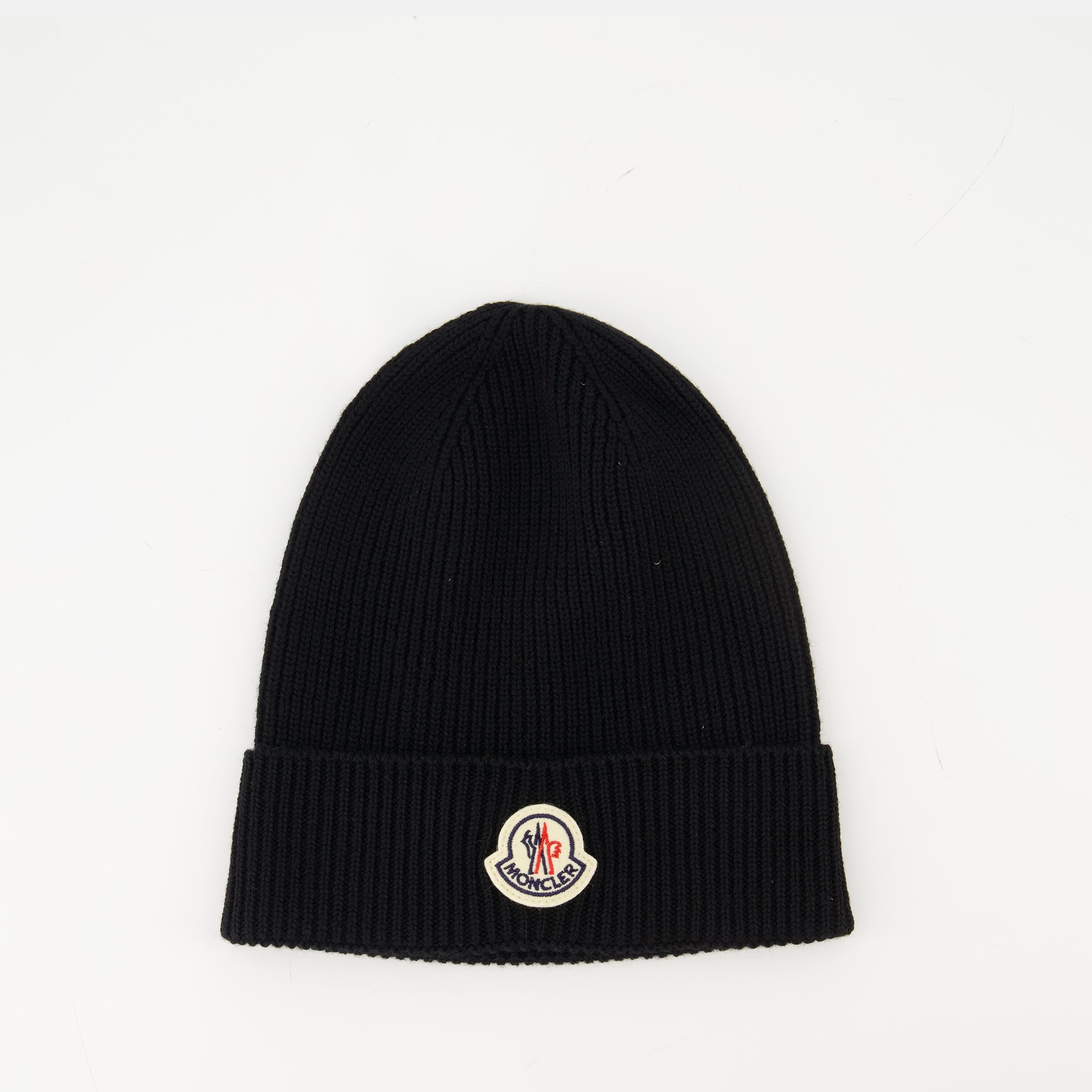 Image de l'article Bonnet en laine de la marque Moncler pour Homme - Saison Automne-Hiver 2025 - Vue de Face