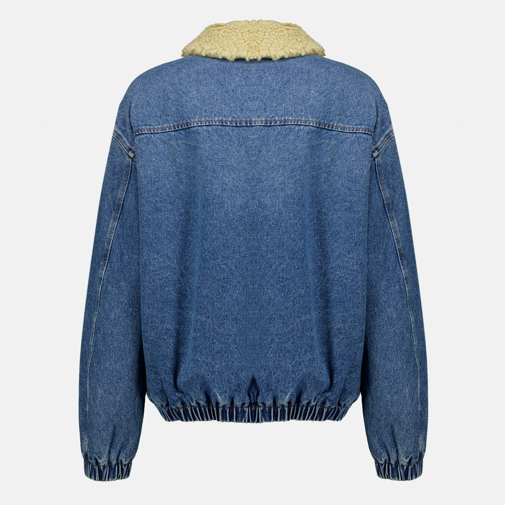 Vestes Giacca in Denim Blu Miu Miu Bleu foncé Femme