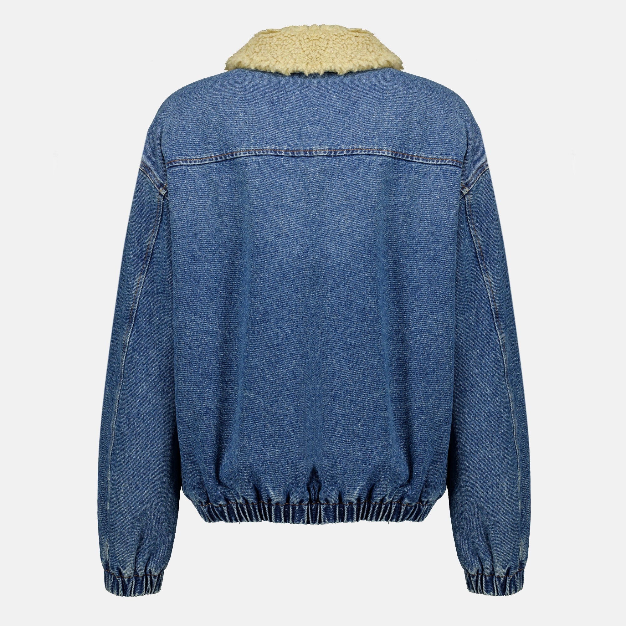 Vestes Blaue Jeansjacke Miu Miu Bleu foncé Femme