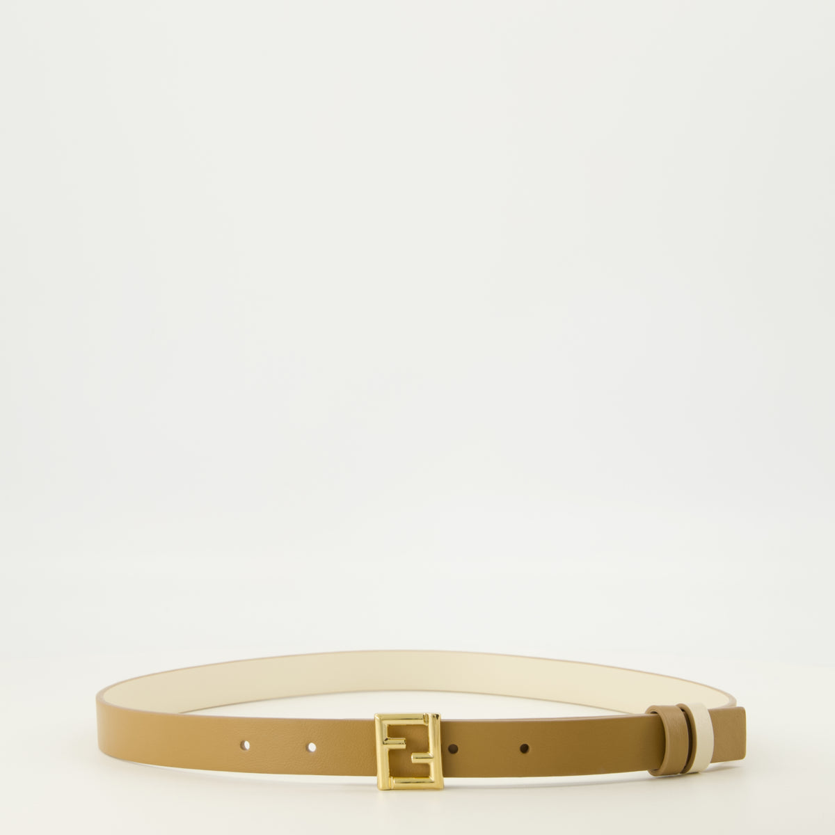 Ceintures Reversible FF Belt Fendi Marron Femme