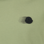 Camisetas T-Shirt com Padrão de Logo Desbotado Moncler Verde Homme