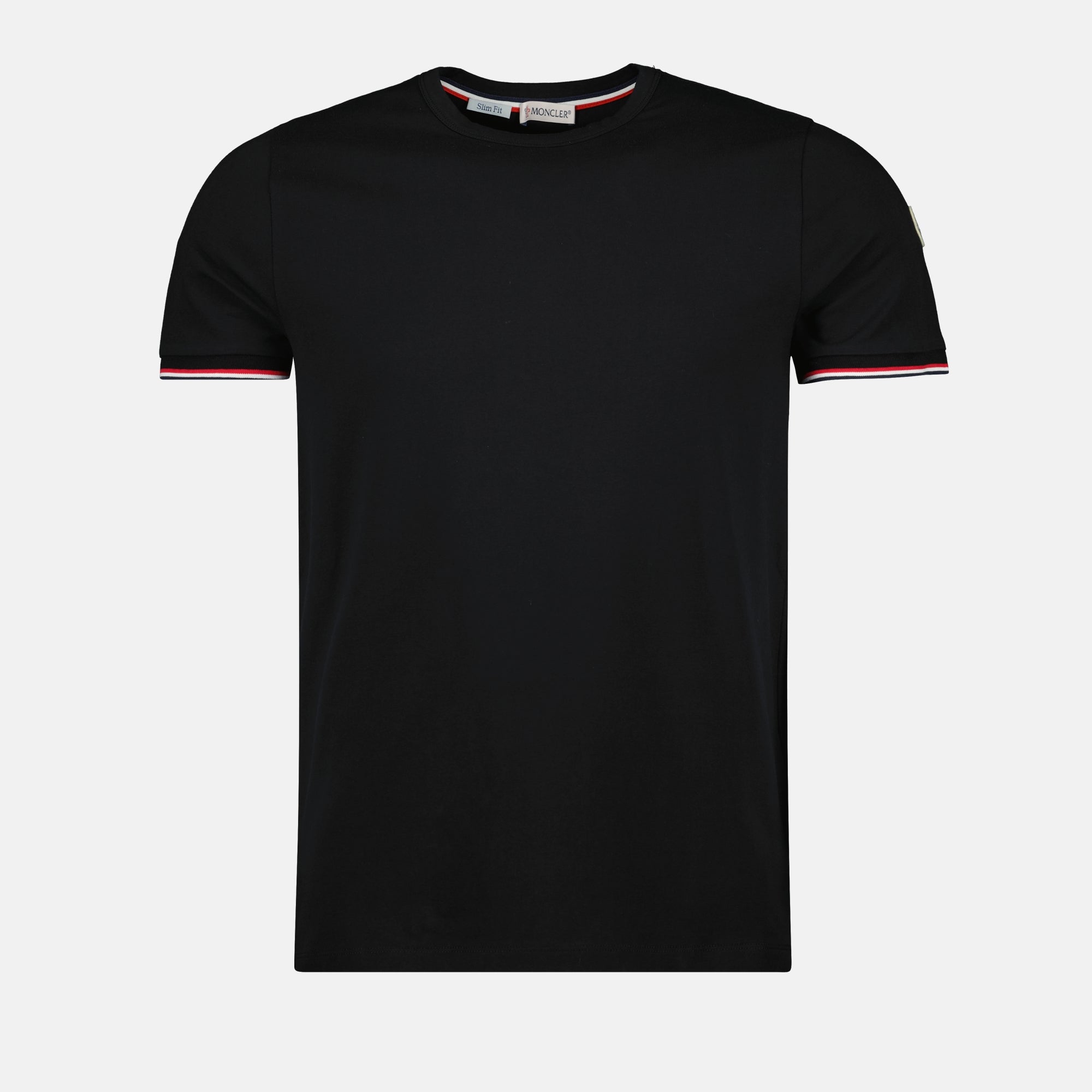 T-shirts Tricolor Piped T-Shirt Moncler Black Homme