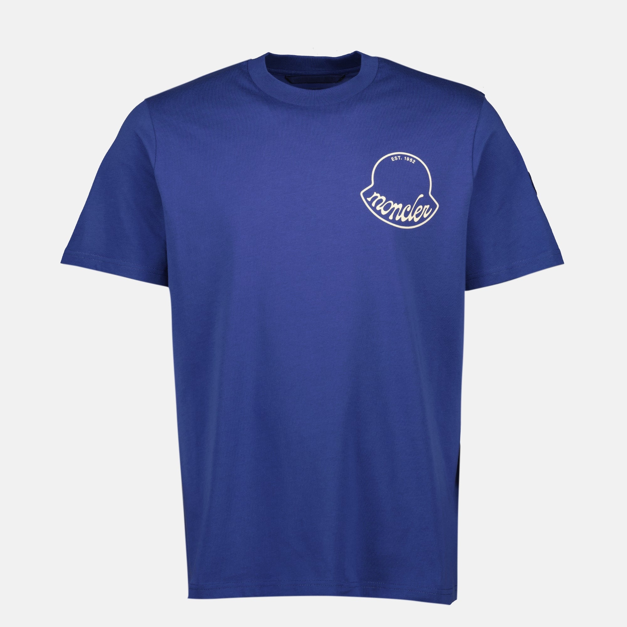 T-Shirts Logo T-Shirt Moncler Dunkelblau Herren