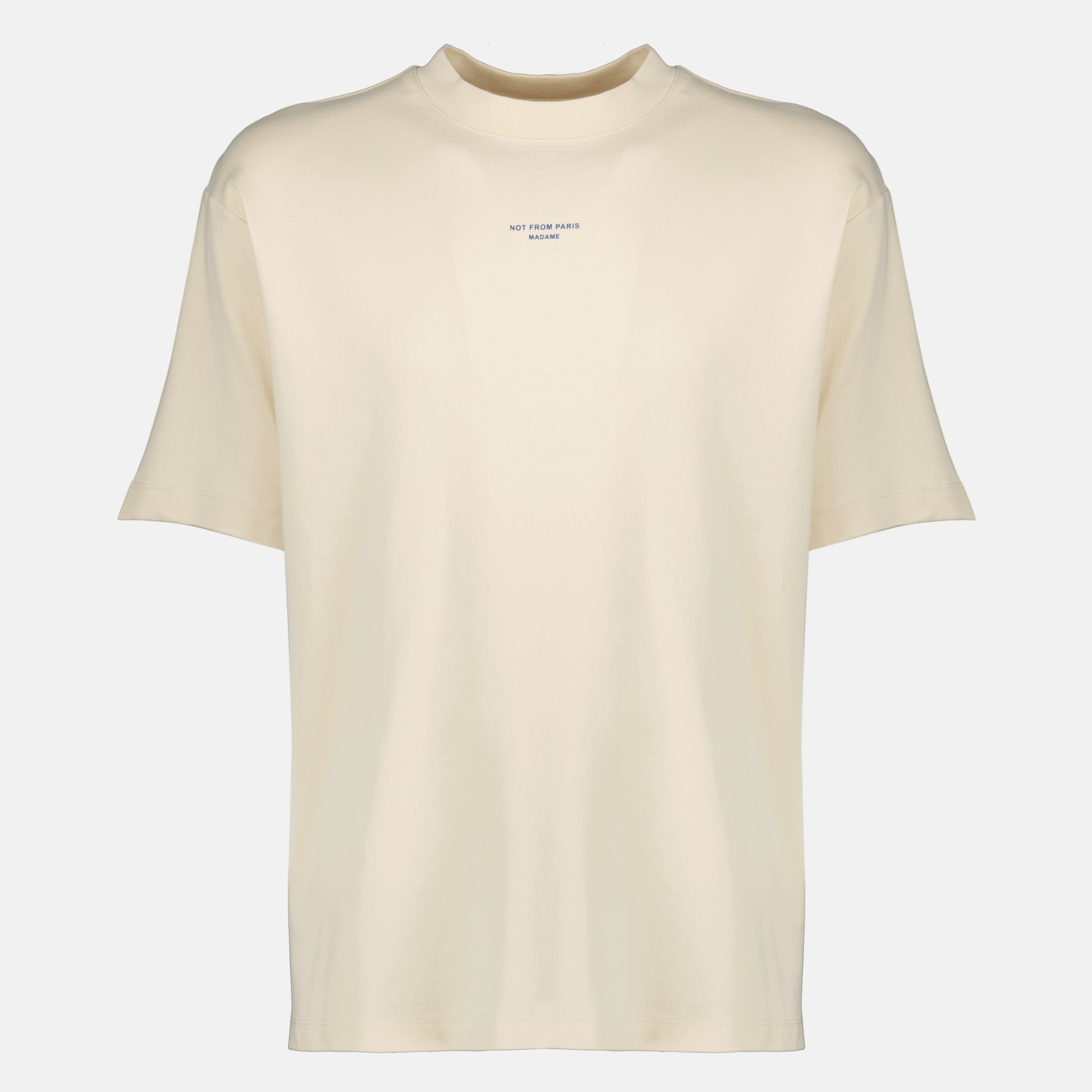 Imagen del artículo Camiseta beige con lema de la marca Drole De Monsieur para Hombre - Temporada Primavera-Verano 2026 - Vista Frontal