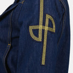 Imagen de la chaqueta de denim bordada de la marca Patou para mujer - Temporada Otoño-Invierno 2025 - Vista Detallada 3