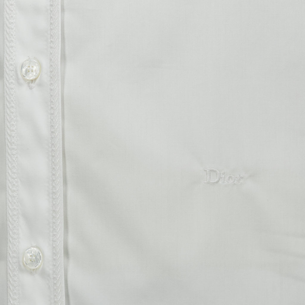 Chemises Camicia Bianca con Ricamo Moulures Dior Blanc Homme