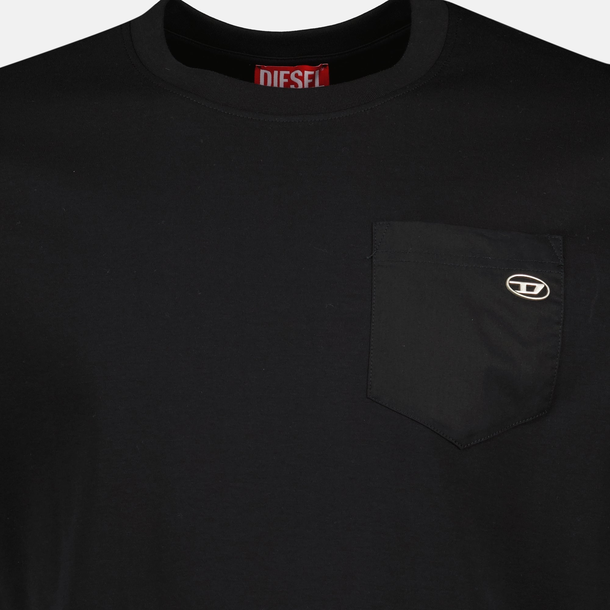 Image de l'article T-shirt T-Adjust noir de la marque Diesel pour Homme - Saison Printemps-Été 2026 - Vue détaillée_2