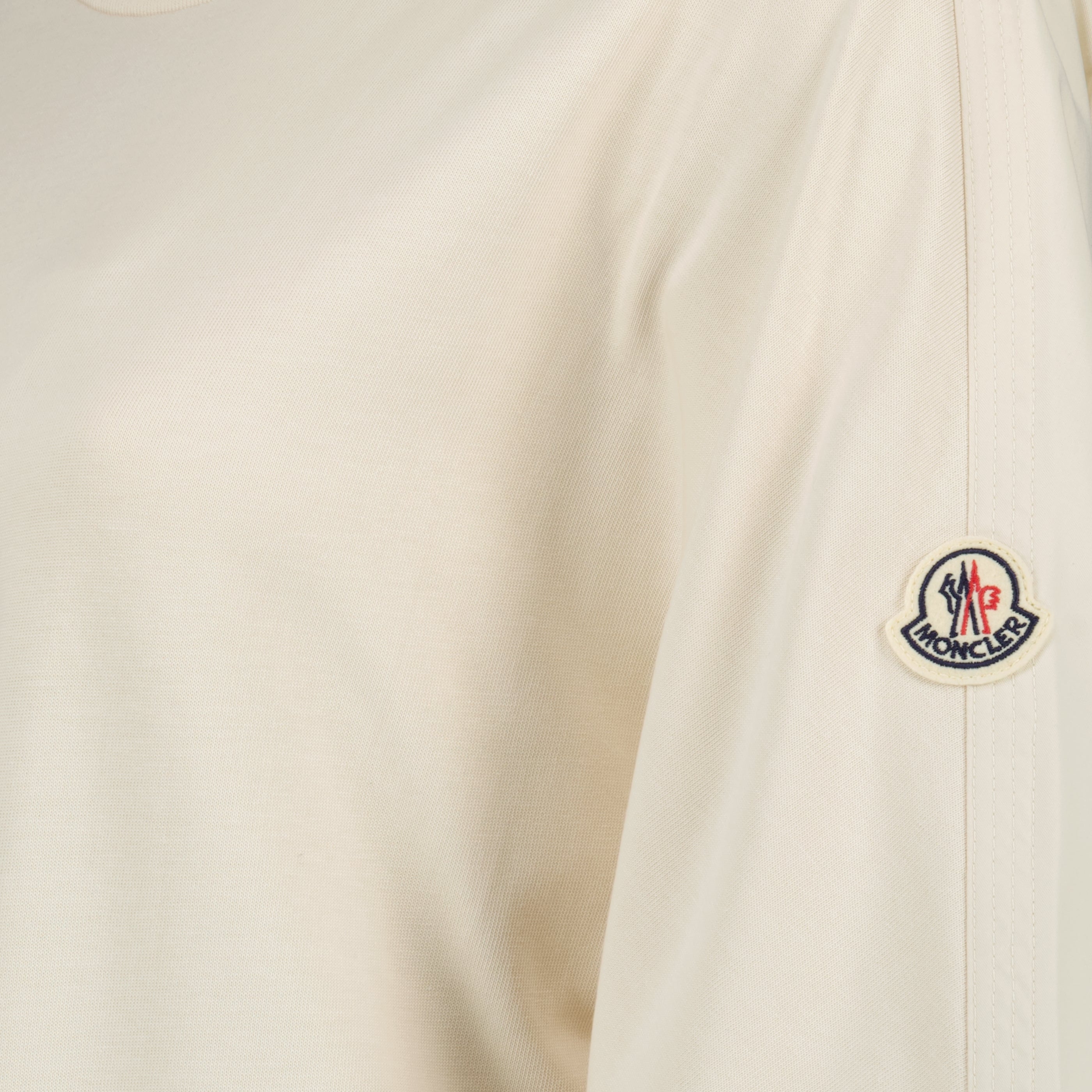 Robes Robe mini ceinturée en coton beige Moncler Beige Femme