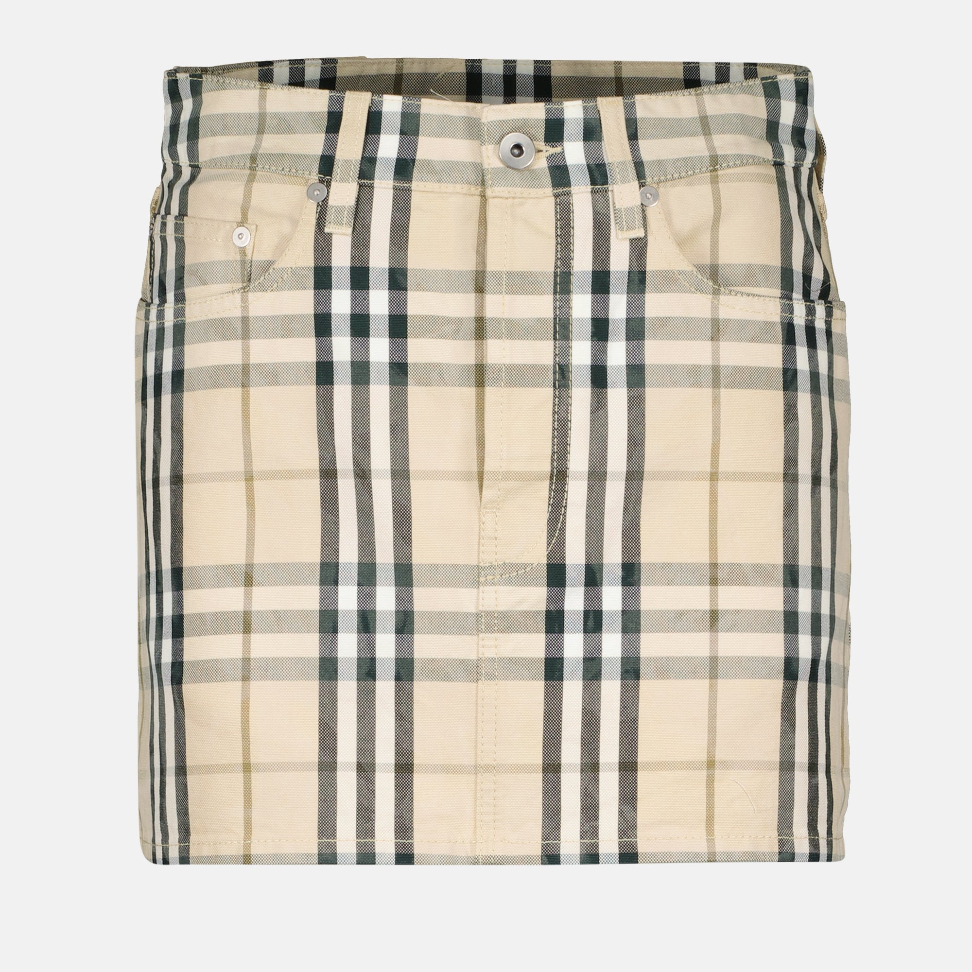 Skirts Mini Check Skirt Burberry Beige Femme