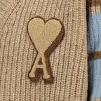 Image of the College Sweater by Ami PARIS for Unisex - Autumn-Winter Season 2025 - Detailed View_6