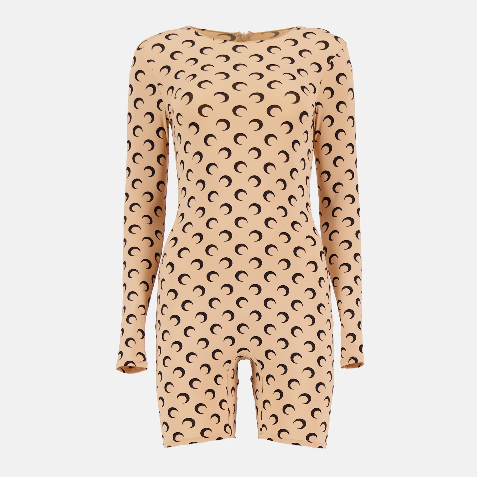 Bild des Jersey Moon Kurzoverall von Marine Serre für Frauen - Herbst-Winter 2025 - Vorderansicht