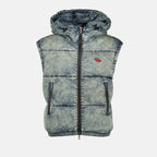 Giacche Doudoune W-Mons-SL sans manches Diesel Blu Homme