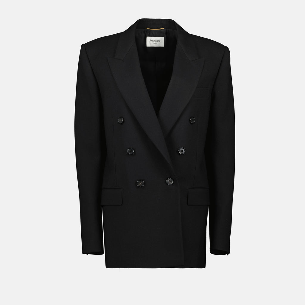 Imagem do Blazer Cassandre da marca Saint Laurent para Mulheres - Temporada Outono-Inverno 2025 - Vista Frontal
