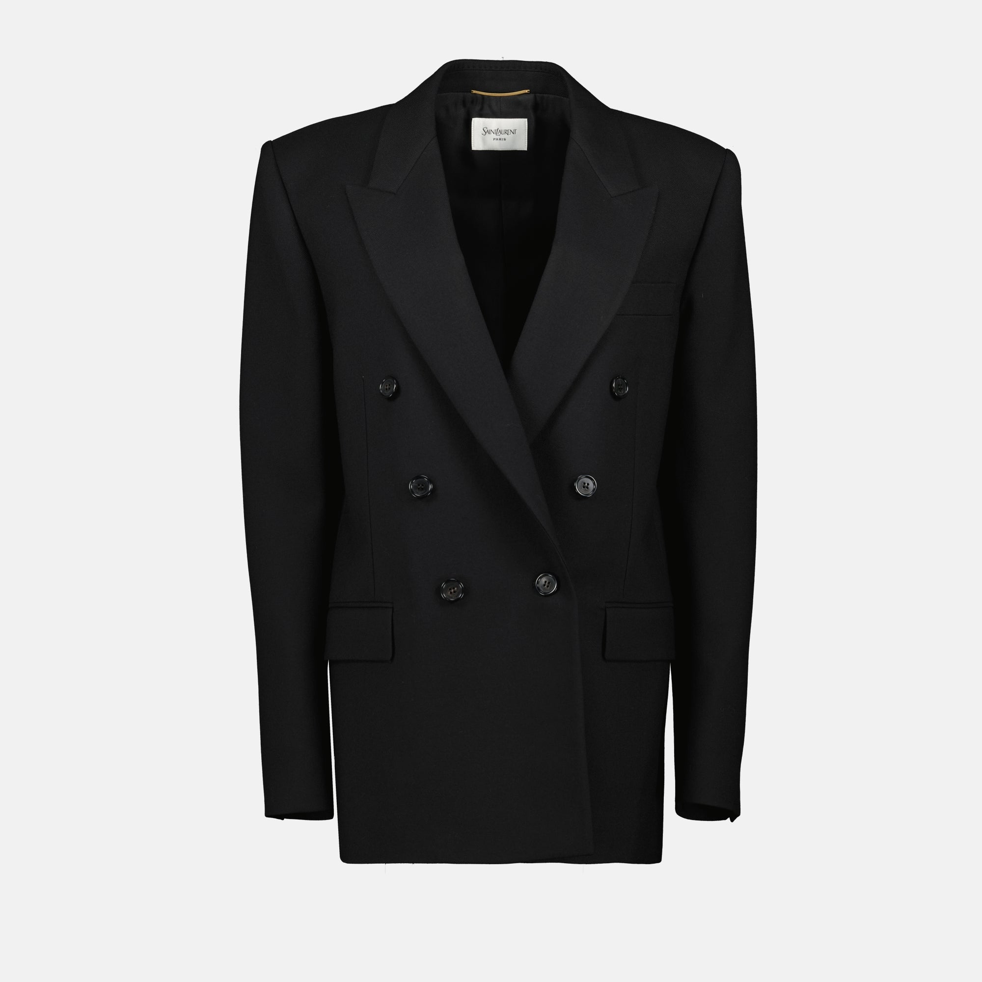 Image de l'article Blazer Cassandre de la marque Saint Laurent pour Femme - Saison Automne-Hiver 2025 - Vue de Face