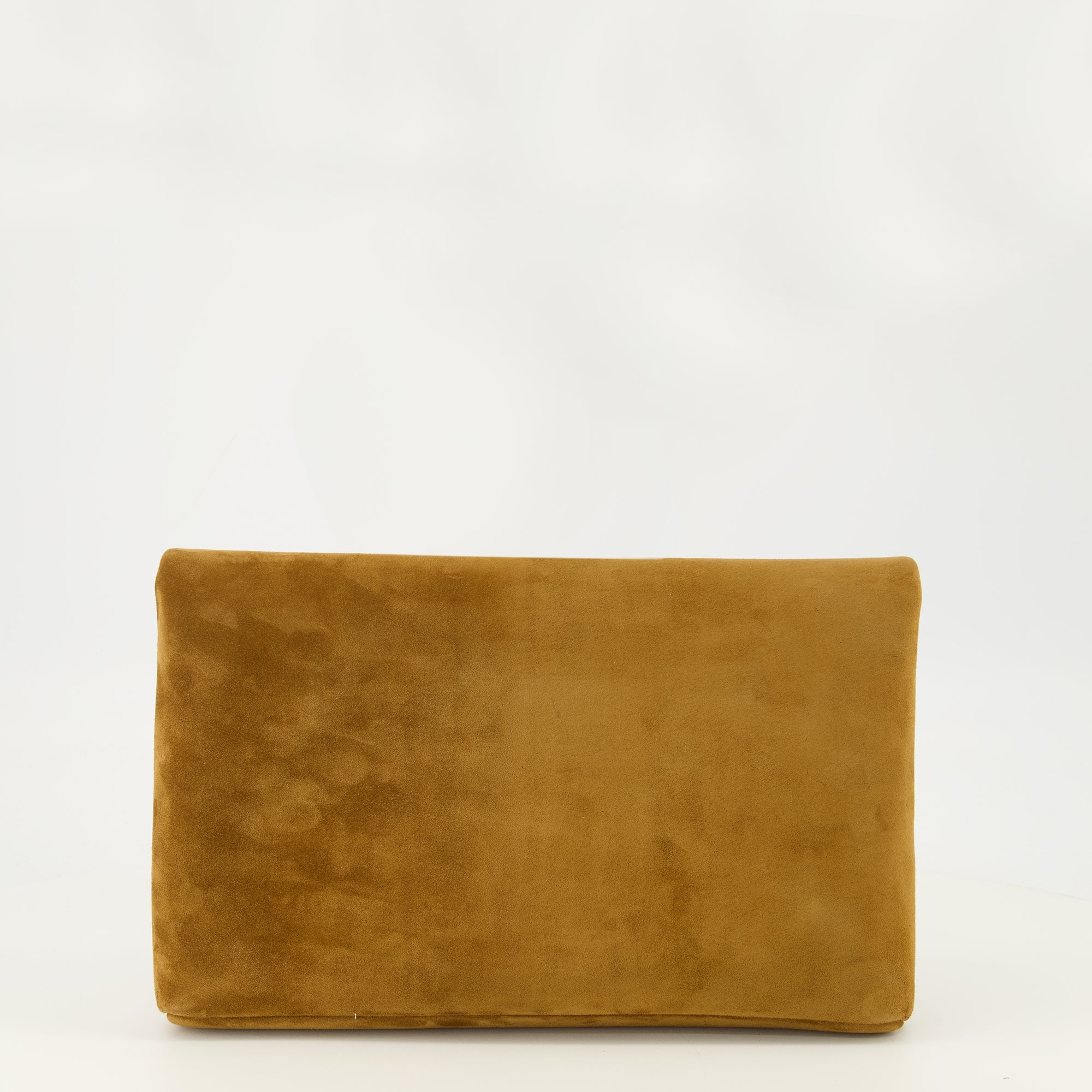 Pochettes Cassandre Suede Pouch in Brown Saint Laurent Marron Femme