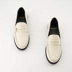Loafer Mocassins Le Loafer Saint Laurent Weiß Femme