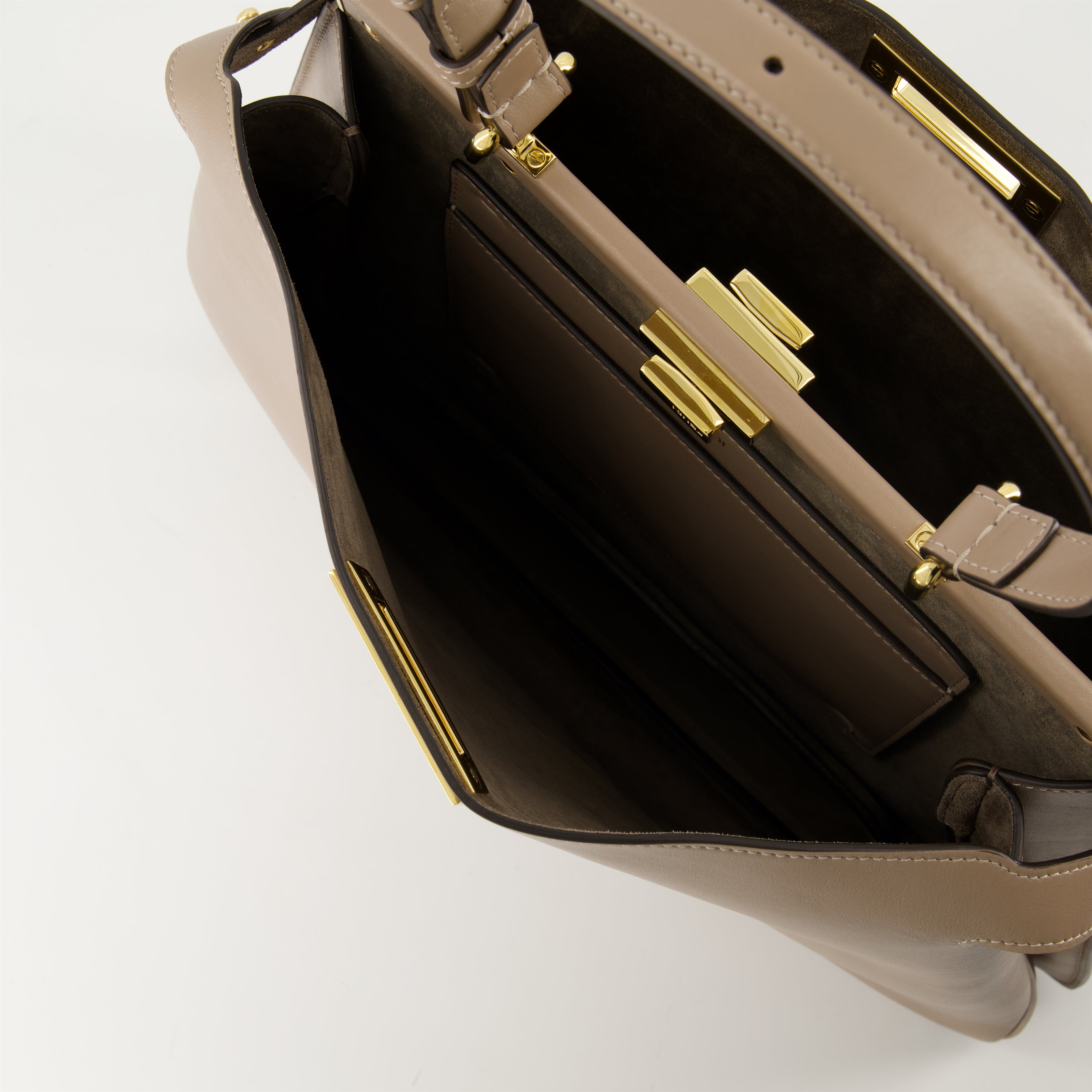 ハンドバッグ・ショルダーバッグ ピーカーブー ソフト ラージ バッグ Fendi ベージュ Femme