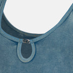 Imagem do body em algodão Maura azul da marca Diesel para Mulheres - Primavera-Verão 2026 - Vista Detalhada_1