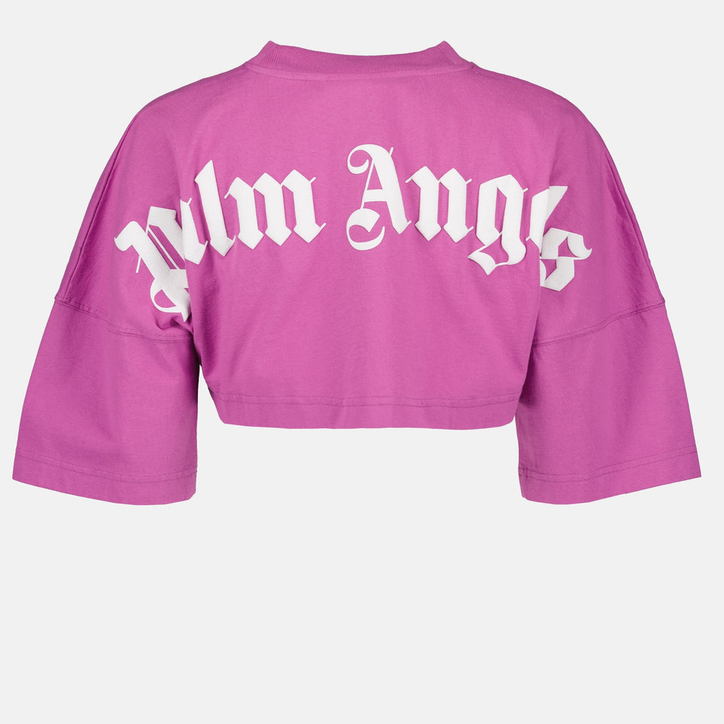 T-shirt PWAA054S23JER001 3701 purple whi Palm Angels Viola Femme