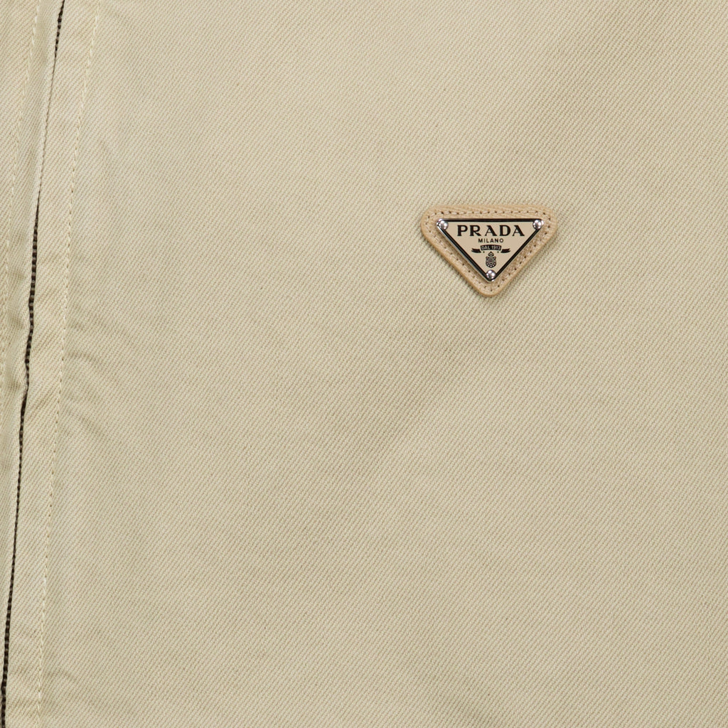 Vestes Casaco de Denim Bege Prada Beige Homme