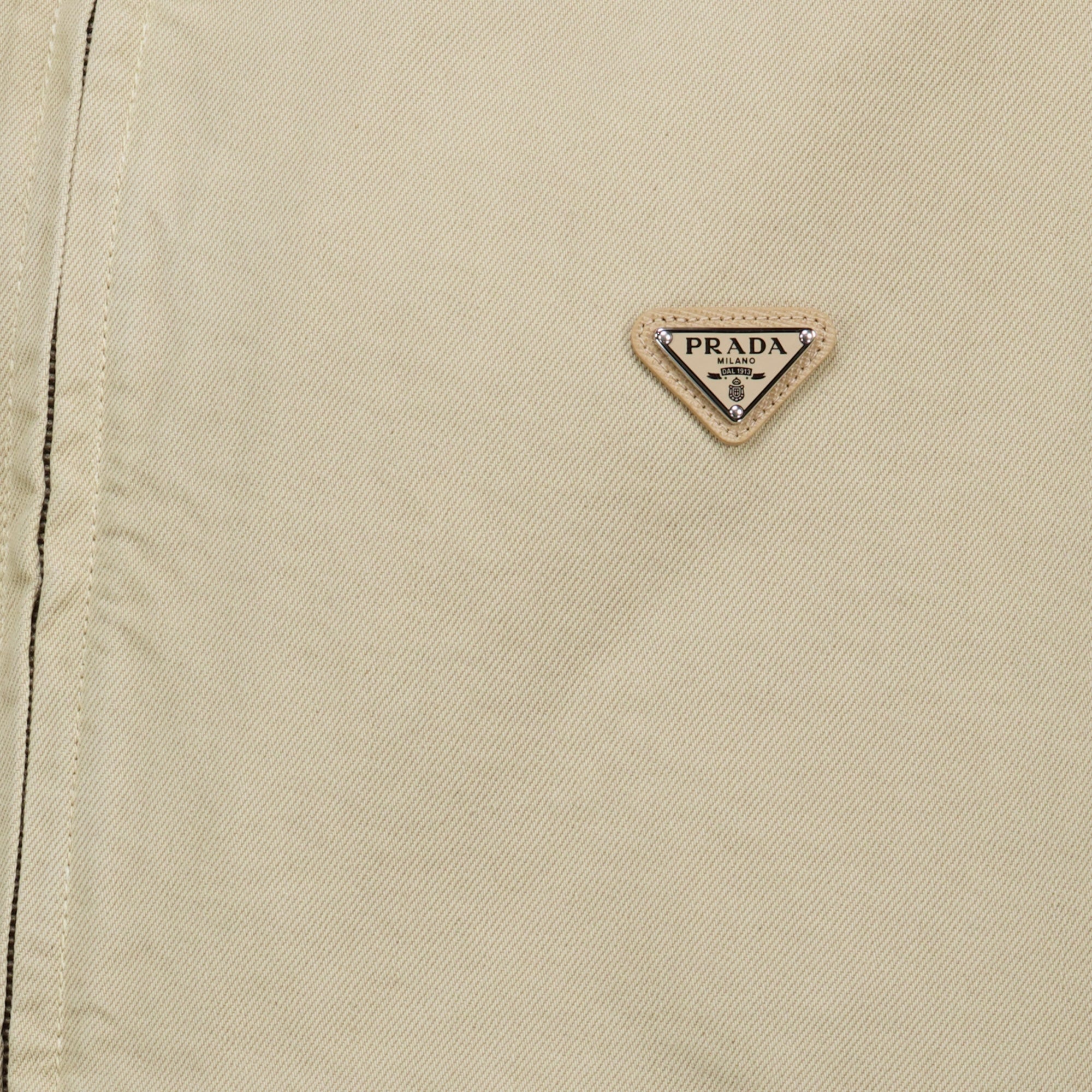 Vestes Chaqueta de mezclilla beige Prada Beige Homme