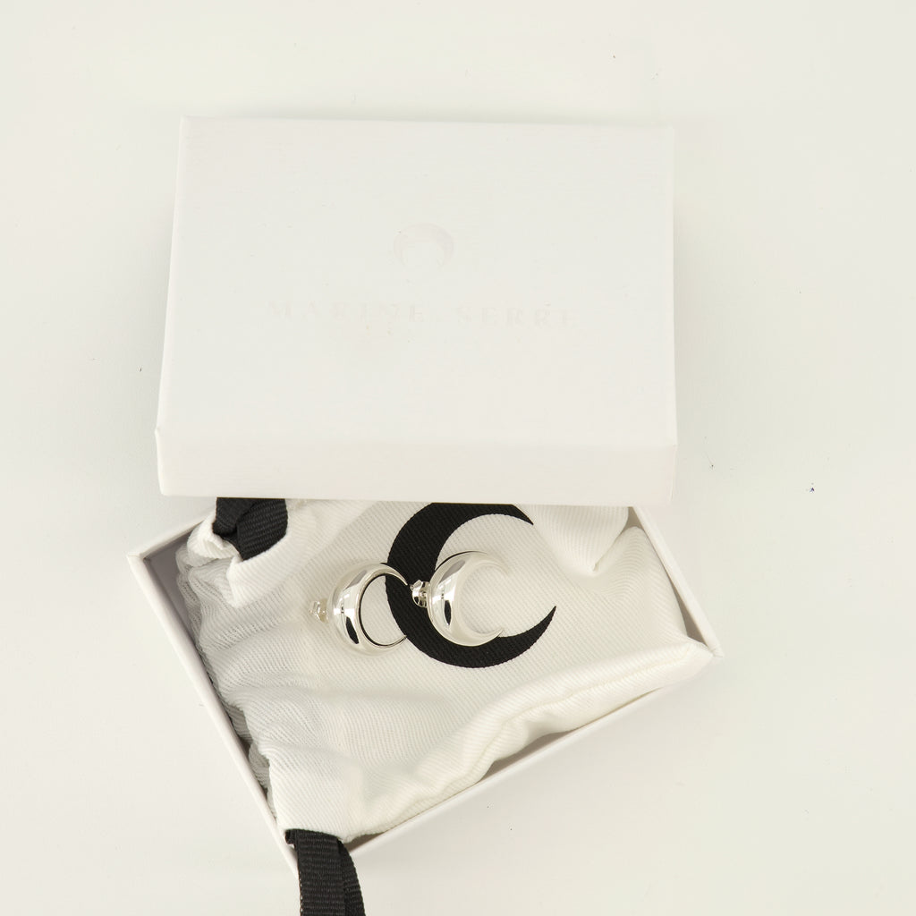 Bijoux Boucles d'oreilles Moon argenté Marine Serre Argenté Femme