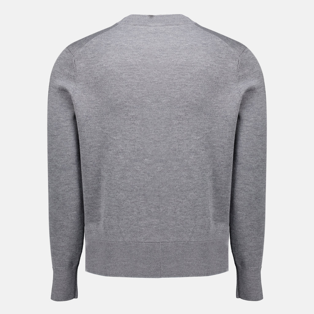 Maille Suéter Gris de Lana Ami PARIS Gris Homme