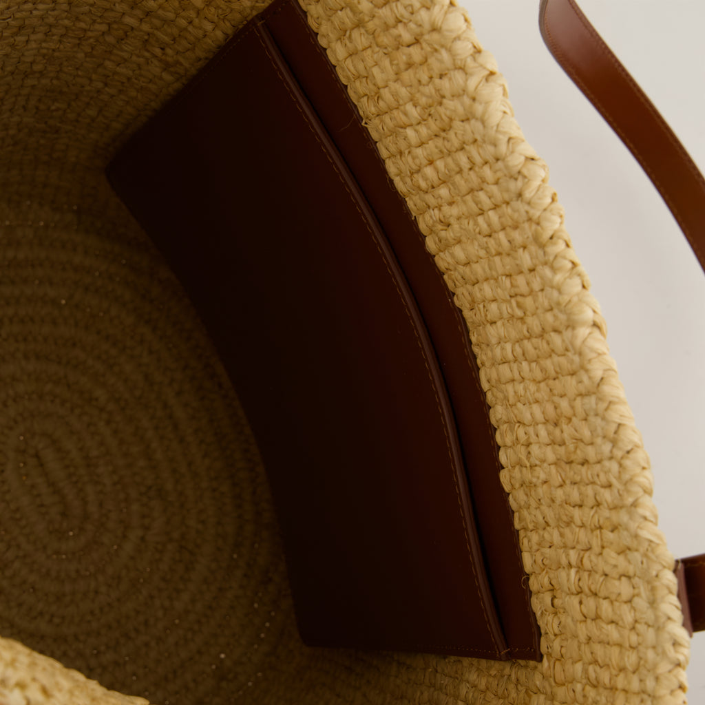 Tote bags Geflochtene Raphia-Tasche Rabanne Beige Femme