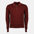 Imagem do Polo de Manga Longa da Burberry para Homem - Temporada Outono-Inverno 2025 - Vista Frontal