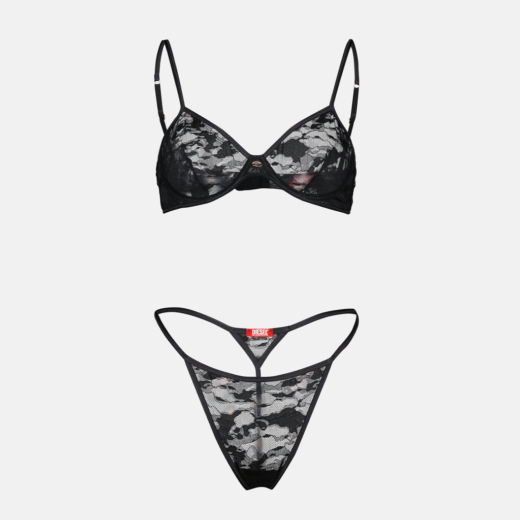 Image de l'article Soutien-gorge D-Wire-UTLT en dentelle noire de la marque Diesel pour Femme - Saison Printemps-Été 2026 - Vue détaillée_2