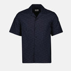 Shirts Chemise à manches courtes Moncler Dark blue Homme