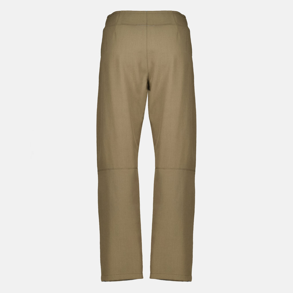 Pantalons Kaki Balloon Pants Mm6 Kaki Femme