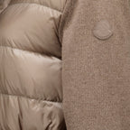 Vestes Beige Gürtelschluss-Zip-Cardigan Moncler Beige Femme