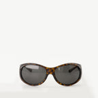Óculos Óculos de Sol Híbridos Courrèges Marrom Femme