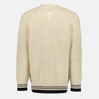 Image de l'article Cardigan AMI Paris beige de la marque Ami PARIS pour Unisex - Saison Printemps-Été 2026 - Vue de Dos
