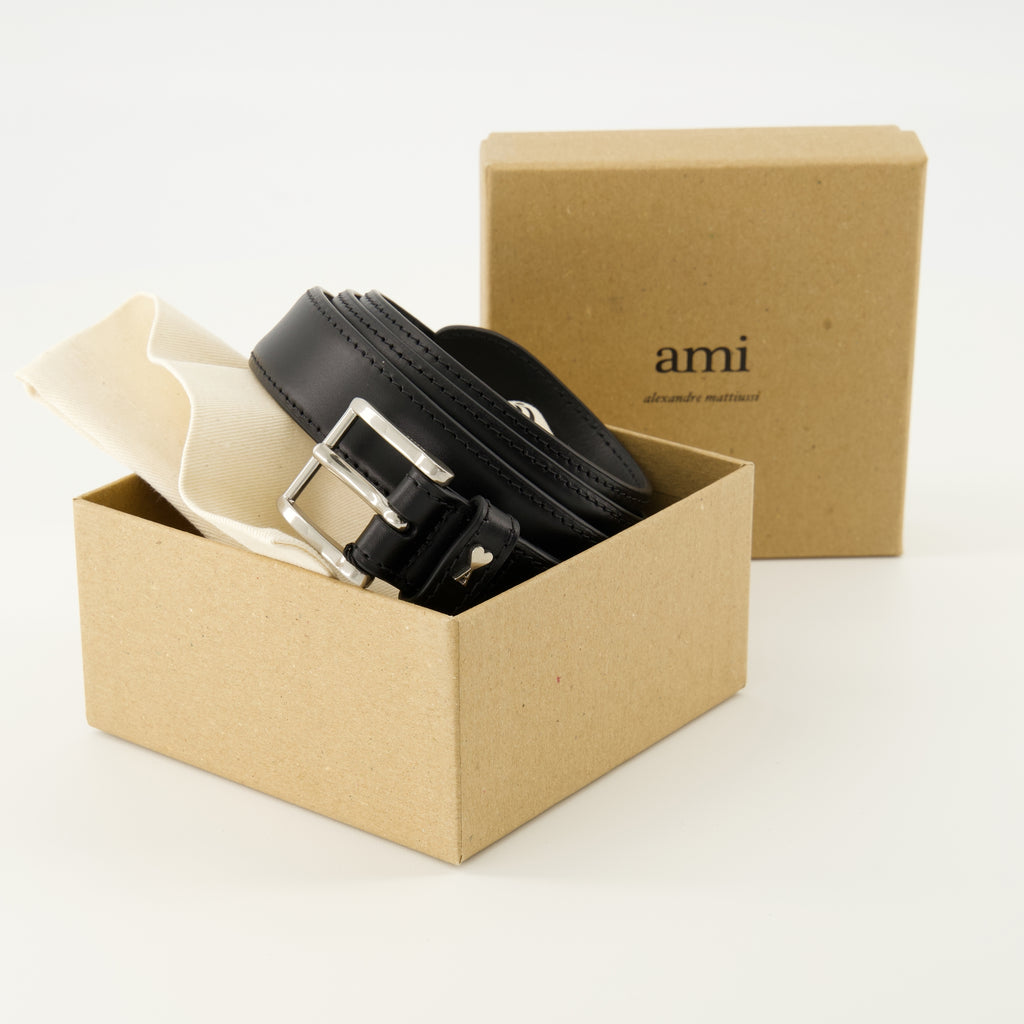 Ceintures Cinto Paris Paris Ami PARIS Noir Unisexe