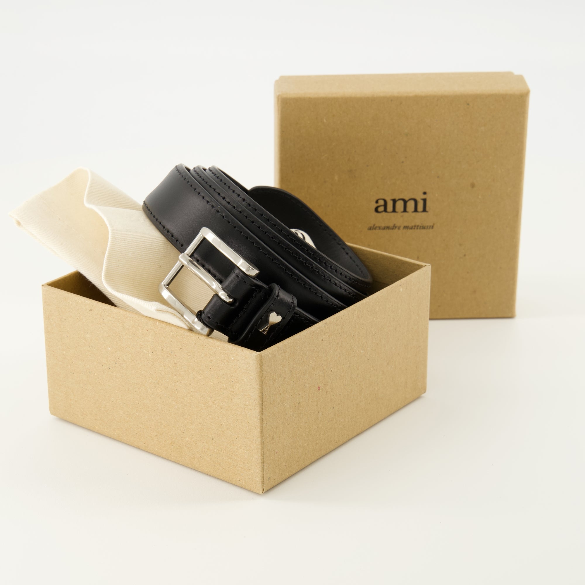 Ceintures Cinto Paris Paris Ami PARIS Noir Unisexe