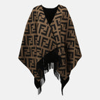 Vestes Poncho FF Fendi Marron Femme