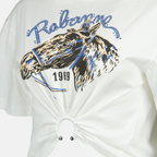 T-shirts Printed White T-shirt Rabanne White Femme