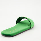 Scarpe aperte Sandali in Velluto Verde Prada Verde Femme