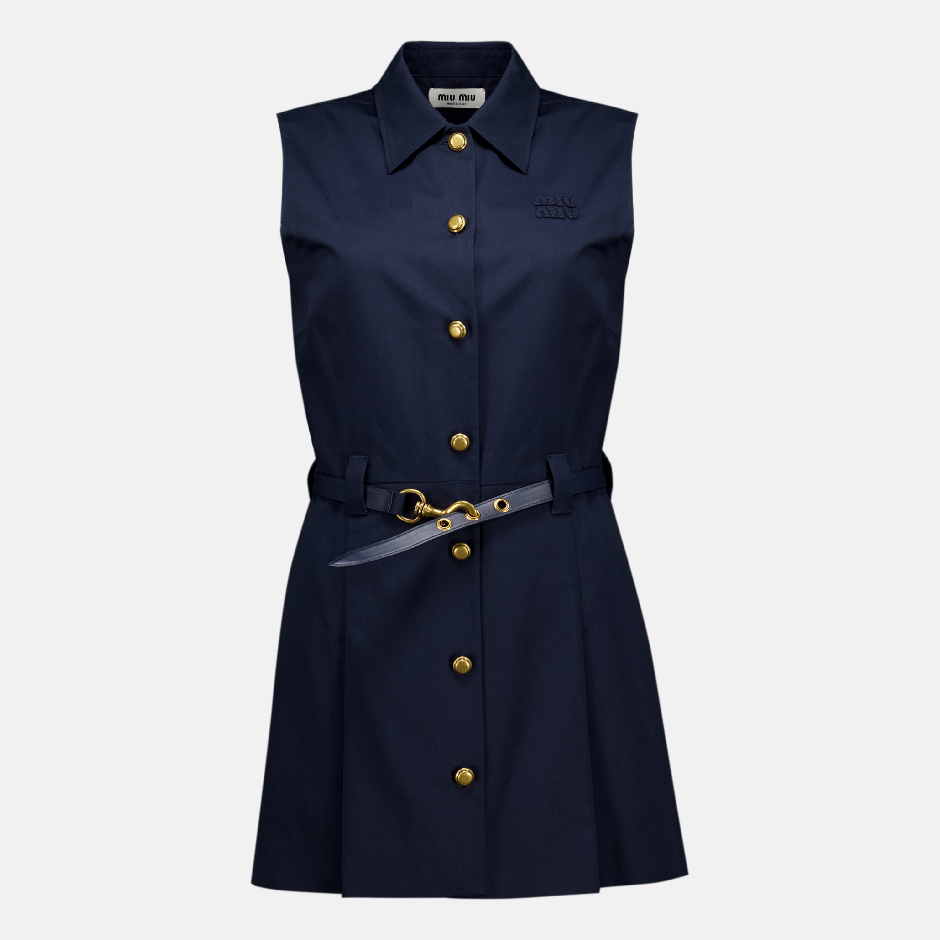 Robes Robe courte bleu marine Miu Miu Bleu foncé Femme
