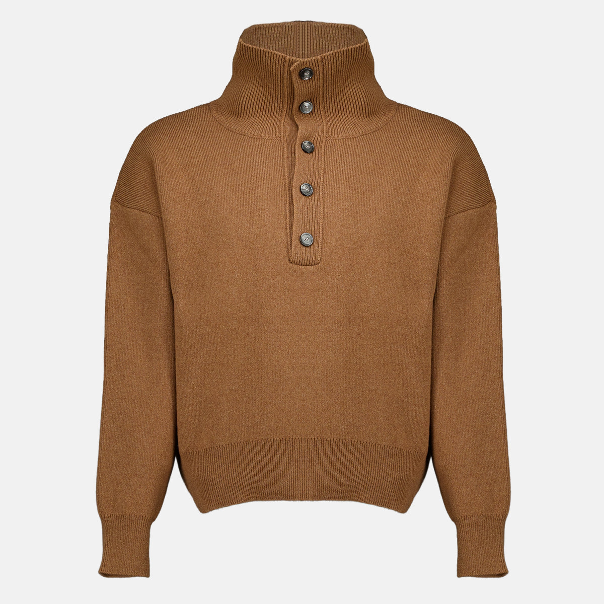Sweatshirts Pull à col montant beige Ami PARIS Beige Unisexe