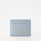 Petite maroquinerie Porte-cartes VLogo Valentino Garavani Bleu Femme