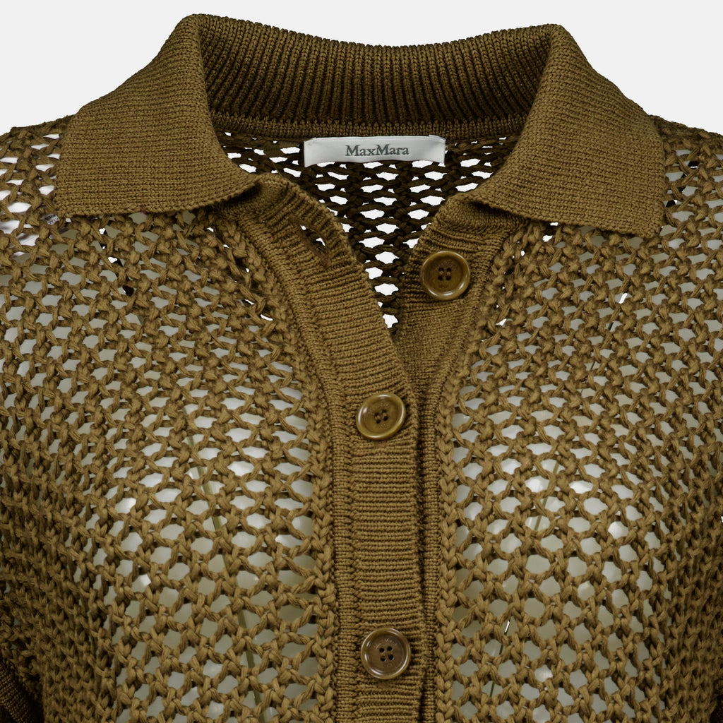 Maille Cardigan Kaki in Cordonnet Max Mara Kaki Femme