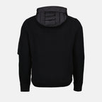 Vestes Veste bi-matière Moncler Noir Homme